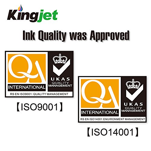 Kingjet 1 Set 364XL mit Chips und hoher Reichweite Tintenpatronen Ersatz für HP 364 XL kompatibel mit HP Photosmart 7510 B8550 C5324 C5380 C6324 C6380 D5460 C510a Photosmart Premium C309a C309n C309g C310a C410b (1 x Schwarz 1 x Foto Schwarz 1 x Cyan 1 x Magenta 1 x Gelb) - 6