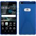 Produktbild PhoneNatic Case kompatibel mit Huawei P8 - blau Silikon Hülle X-Style + 2 Schutzfolien