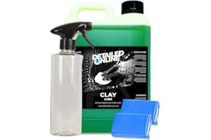 DetailedOnline Clay Bar Kit 5 Litre Lube + 2 Clays + Detailing Spray Apple Kit