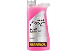 MANNOL 4212 G12+/ G13/ G11 Red Green Blue Ready to USE COOLANT Antifreeze NAP Free OAT Pure Fluid Long service Period 1 Litre Packing Made In Germany (Red G12+)