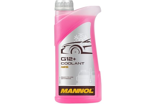 MANNOL 4212 (1L) G12 + Ready to USE COOLANT Antifreeze Extended Service Life up to of Passenger Cars up to 250 Thousand km Commercial Vehicles up to 500 Thousand km Imported from Germany 1L