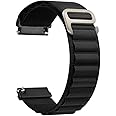 AONES 22mm Alpine Nylon Loop Watch Strap for Amazfit Balance/Amazfit Bip 5 Unity/Amazfit Cheetah Pro/Amazfit Gtr 2/ Amazfit Gtr 2e/ Amazfit Gtr 3 Pro/Amazfit Pop 2/ Amazfit Pop 3S Smartwatch Band