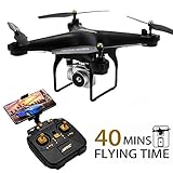 Abnehmbare 720P HD Kamera: 45° Einstellbarer Winkel, mit Anti -Shake -Tisch, Videoaufnahmen sind glatt und stabil.Genießen Sie den Flug und die stabile Rekord wunderbare Momente aus der Luft mit einer tollen Perspektive.