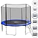 Produktbild TecTake Outdoor Trampolin Gartentrampolin Komplettset Sicherheitsnetz Leiter TÜV SÜD und GS zertifiziert - diverse Größen - (Ø 366cm)