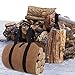 FAMLYJK Kamin Träger gewachste Leinwand Kamin robuste Holz Tragetasche mit Griffen Sicherheitsriemen, für Indoor Camping Brennholz Protokolle Tote Inhaber