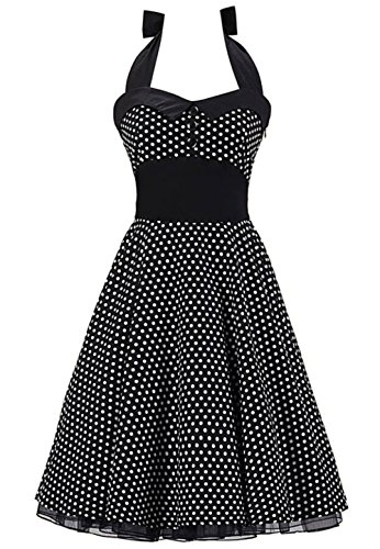 clorislove -  Vestito - Sera - Senza Maniche - Donna Black A 36