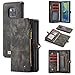 Price comparison product image JOMA E-Shop Caseme Huawei Mate 20 Pro Case,Leather Wallet Cover With 11 Card Slot & Zipper Money Slot Magnetic Closure Removable Phone Protective Cover Flip Case for Huawei Mate 20 Pro (Black)