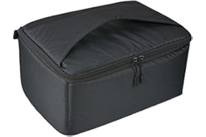 BROLEO Bolsa de carrete de pesca, bolsa de almacenamiento de carrete de pesca, bolsa de accesorios de pesca, maleta de protección de carrete de balsa de tambor, XL, Talla única