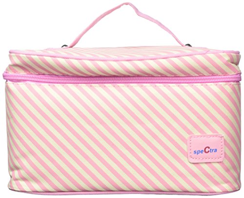 Spectra Cooler Kit including 2 milk storage bottles and 1 ice pack (Pink)