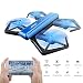 Produktbild JJRC H43WH Blue Faltbare Drohne mit WiFi FPV-Drohne, Höhenlage, Headless-Modus, mit 720P HD-Kamera - Gravity Sense Control