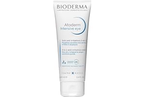 BIODERMA Atoderm Intensive Eye - Soin 3-en-1 démaquillant, apaisant et réparateur des paupières - Bonne base de maquillage - Peaux très sèches, irritées à tendance atopique - Tube 100 ml