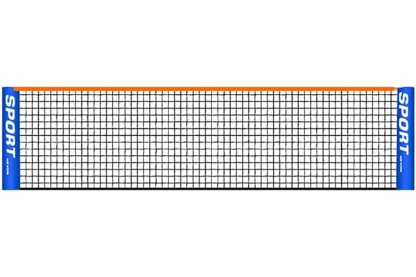 Cicony Filet de Tennis Portable, Filet de Sport Pliable pour Badminton, Volleyball, Tennis et Autres Jeux