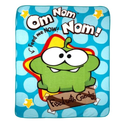 tx0007 Cut The Rope OM NOM Fleece Decke