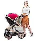 ★ Sicherheitssystem: Der kompakte Kinderwagen ist einfach zu bedienen, wird jedoch nicht von der Sicherheit beeinträchtigt. Das 5-Punkt-Gurtsystem und die Hinterradbremsen bieten Ihrem Kind einen stabilen und zuverlässigen Schutz.