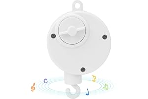 ZERODIS Campana de cama para bebé, bebé Cuna infantil Campana colgante Juguete Caja de música mecánica blanca Relajante Melodía dulce
