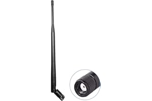Maswell WiFi Antenna Aerial | WiFi, WiMAX, Bluetooth, and Zigbee | High Gain 7dBi | 2400-2483.5 MHz | Right Angle RP SMA Plug