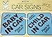 2 Pack Beautiful Beginnings Car Sign Kids Safety Child Baby Blue