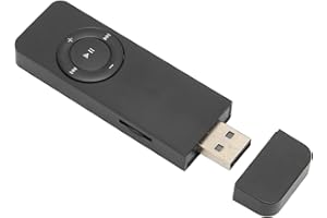 PUSOKEI Verlustfreier MP3 Player, Unterstützt Bis zu 64 GB, Tragbarer Digitaler Audio Musik Player, MP3 MP4 Player für Studenten auf Reisen (Schwarz)