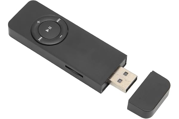 ASHATA Lecteur MP3, Lecteur MP3 de Musique Numérique Portable sans Perte, Lecteur de Musique MP3 avec Son HiFi Portable, Mini-Lecteur D'écoute de Romans pour étudiants, Enfants(Le Noir)