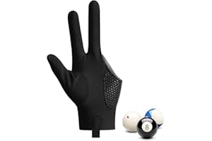 Firulab Guanti da Tavolo da Biliardo, Guanti per tiratori di Stecche, Guanti da Biliardo per Mano Sinistra/Destra, processo di Giunzione, Taglia Universale, Carambola