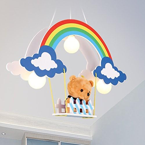 chandelier Creative rainbow Children's lights led Simple European Children's room bedroom personality A++