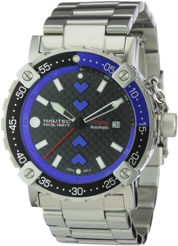 Nautec No Limit Herren-Armbanduhr Stingray ST AT/STSTBLCA Nautec No Limit Herren-Armbanduhr Stingray ST AT/STSTBLCA