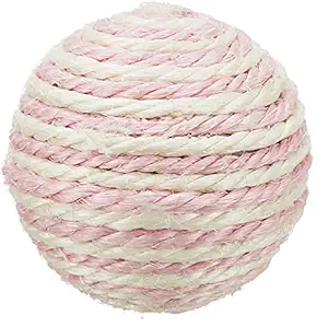 Trixie, Cat Toy, Sisal Ball with Rattle, ?6 cm (Pack of 2)