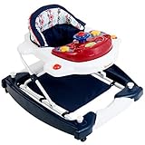 3-fach höhenverstellbar Baninni Babywalker Lauflerngerät Trotteur 2in1 Classic Retro Red