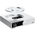 SMSL PL200 MQA CD Player DAC AK4499EX Chip USB Bluetooth 5.1 Headphone Amplifier Supports 32bit/768kHz DSD512 USB/CD Player Input Fully Balanced Decoding DAC Preamp,with Remote Control (Silver)