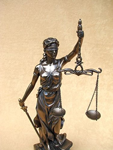 Skulptur Justitia bronziert - 2