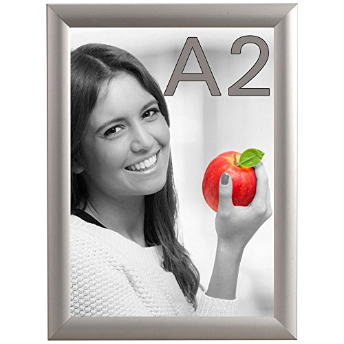 DIN A2 Alu Klapprahmen Wechselrahmen Bilderrahmen Plakatrahmen Aluminium mit 25mm Rahmen