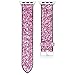 Produktbild Knowin Uhrenarmband Unisex Paillettenbesetzter Schnellspanner Band Riemen Bling Glitter Leather Wrist Ersatzarmband Uhrarmband für Apple iwatch 4 44mm