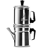 ILSA Caffettiera Omnia, Induzione, Acciaio Inox 18/10, Manico in Silicone, Capacità 60 cl, Tazze