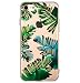 Produktbild iPhone 7 Hülle, iPhone 8 Hülle, OFFLY Transparentes Flexibles Silikon TPU Schützender Fall, Nettes und Fantasie-Muster Schutz Case Etui für Apple iPhone 7 / iPhone 8 - Tropische Blätter