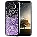 Produktbild KOUYI Galaxy S8 Plus Hülle Glitzer, Luxus Fließen Flüssig Glitzer Mode 3D Bling Dynamisch Silikon Flexible TPU Kreativ Shiny Glitter Cover Beschützer für Samsung Galaxy S8 Plus (Lila)