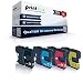 Produktbild 4x Kompatible Reinigungspatronen für Brother DCP 370 Series 373 CW 375 CW 377 CW 250 C 250 Series 255 CW 290 C LC-980 LC-1100 LC 980 LC 1100 LC980 LC1100 Schwarz Blau Rot Gelb - Color Print Serie