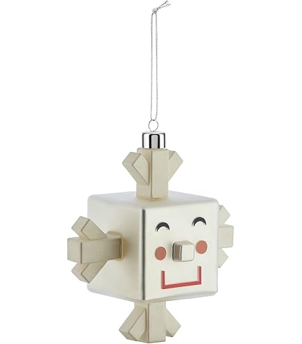 Boule Noël Alessi Cubomago GJ02 - Cube Magicien Verre Soufflé Multicolore Design Vintage
