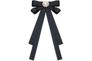 Elegtiskas Bow Brooch Pin Bow Tie Formal Pre Tied Bow Ties Collar for Women Girls
