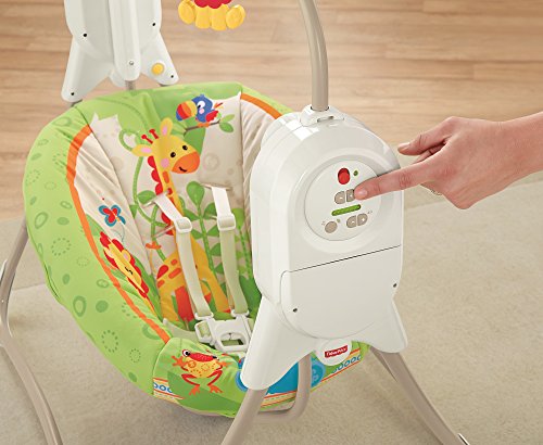 Mattel BFH05 – Fisher-Price Rainforest Babyschaukel, zusammenklappbar - 9