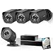 Produktbild Zmodo CCTV 8 Kanal HDMI NVR 1080P Sicherheitssystem 4*Überwachungskamera Set Full HD für Aussen/Innen mit sPoE Repeater, Bewegungsmelder, Wetterfest, 1TB Festplatte, Schwarz