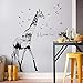 Price comparison product image Gaddrt Wall Sticker Silhouette Giraffe Art Room Haunted Decal Decor, PVC Removable 60x90cm
