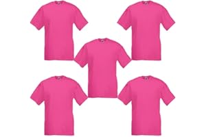 Fruit of the Loom Men's Valueweight Short Sleeve T-Shirt (Pack of 5)