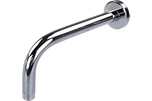 VETRINE INRETE Vetrineinrete® Braccio per soffione doccia a parete supporto universale a muro asta per docce 20 30 35 cm (30 cm) M16