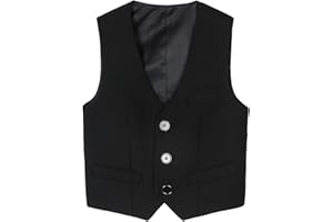 GENERIC Kids Boys Classic Gentleman Blazer Waistcoat Vest Party Wedding Page Boy Formal Suit Boy Youths Classic Wedding Prom Party Waistcoat Formal Vests Suit Vest Boys' Suits & Blazers