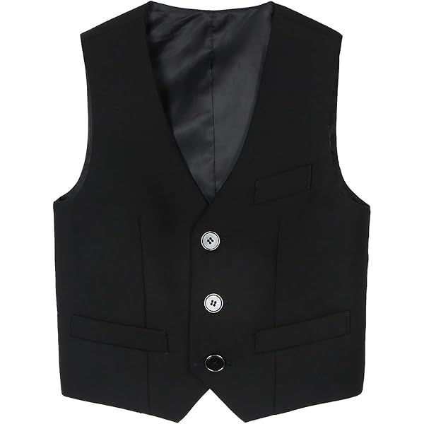 Freebily Jungen Anzugweste – Festlich, ärmellos, Mit Verstellbarem Rückengurt, Für Hochzeit & Party, Gr. 80-176