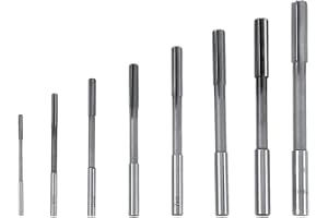 8 Pieces HSS H8 Cylindrical Shank Chucking Reamers Reaming Tools Set For Metal Woodworking 3/4/5/6 7/8/9/10mm