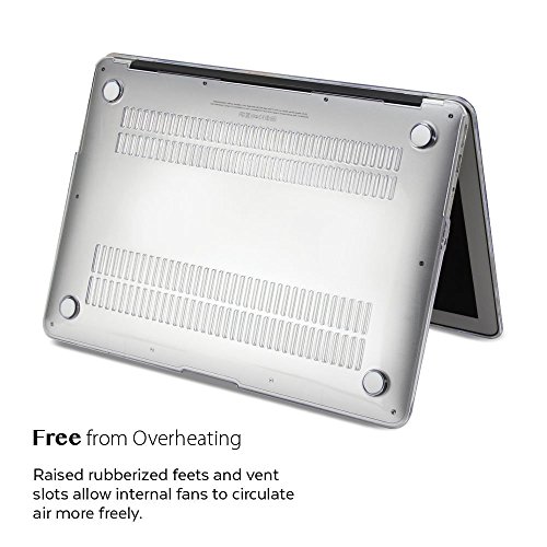 MacBook Air 13 Hülle, GMYLE Hard Case Print Glossy für MacBook Air 13 – Kristall-Blümchenmuster Glänzend Hard Shell Fall-Abdeckung Hülle Case Etui Tasche - 3