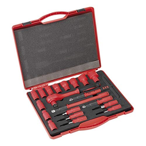 Alyco 190300 - Juego de llaves de vaso aisladas 1000V VDE 1/2