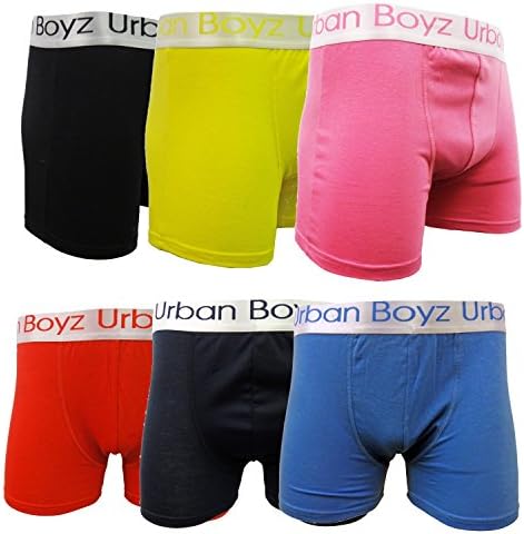 Mens Plain Striped Boxer Trunks Boxer Shorts Cotton Underwear 6 / 12 pairs S-XL (MEDIUM, PLAIN COLOURS 6 PACK)