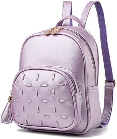NBAG Women's Backpack Casual Student Bag College Wind PU Leather Travel Bag Mini Small Backpack,Pink